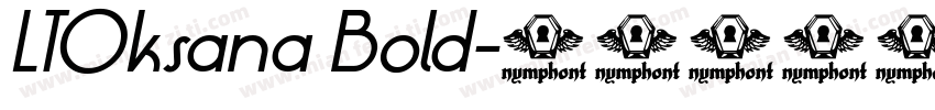 LTOksana Bold字体转换